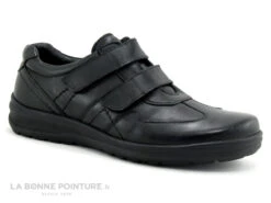 Arima ORFEON Noir - Chaussure Large Velcro Homme