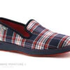 Semelflex SUPER XAVIER Marine - Rouge - Carreaux - Charentaise Homme