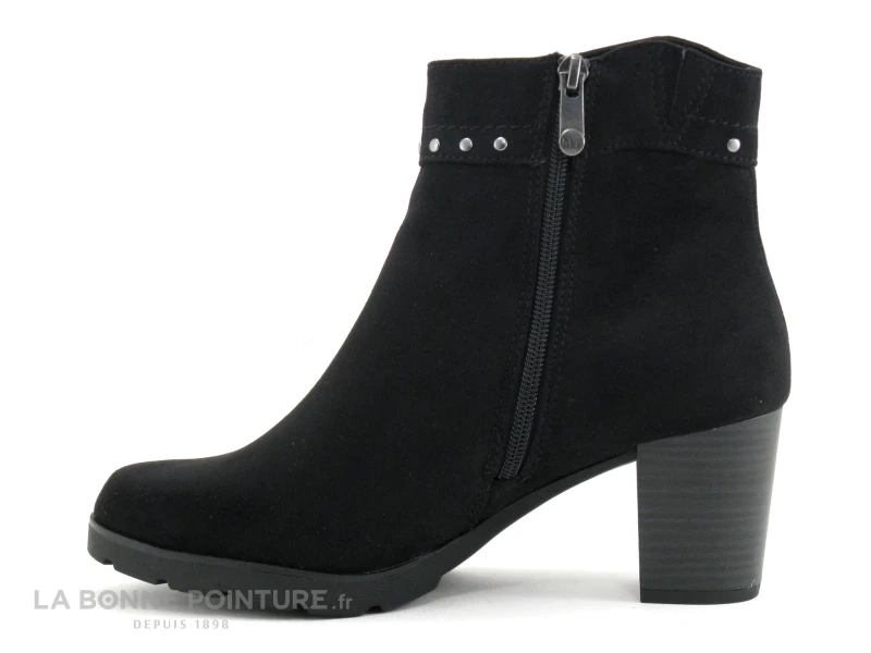 Marco Tozzi 2-25830-23 - Noir - Clous Argent - Boots Talon 3 Marco Tozzi 2-25830-23 - Noir - Clous Argent - Boots Talon – Image 3