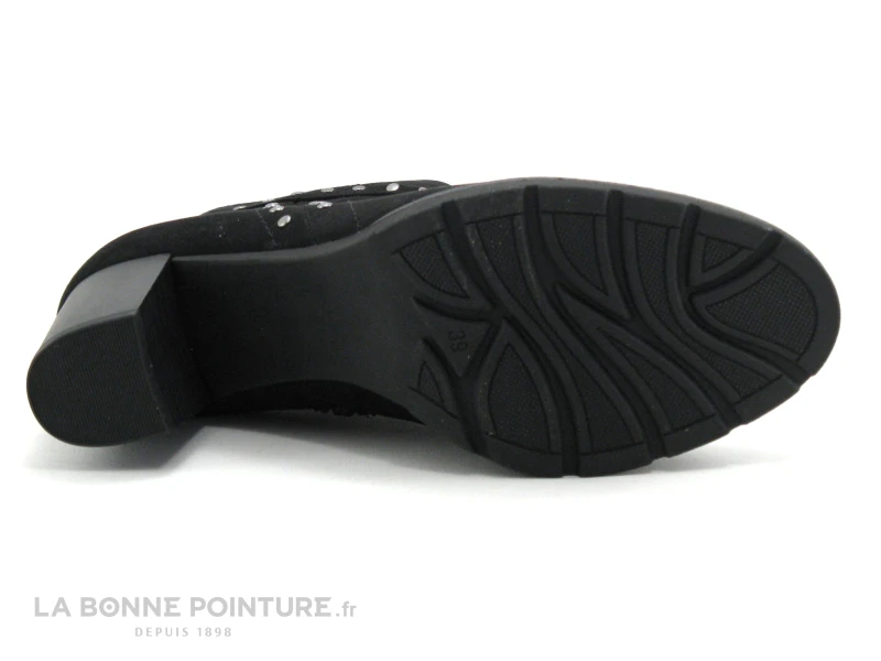 Marco Tozzi 2-25830-23 - Noir - Clous Argent - Boots Talon 7 Marco Tozzi 2-25830-23 - Noir - Clous Argent - Boots Talon – Image 7