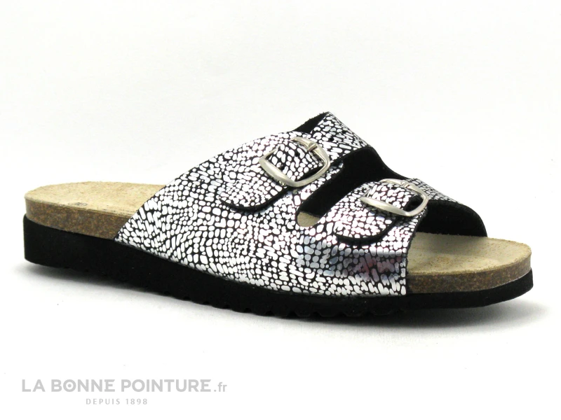 Artika BASQUE Balthazar Argent - Mule Reglable Femme 1 Artika BASQUE Balthazar Argent - Mule Reglable Femme