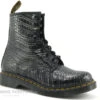Dr. Martens Dr Martens 1460 Gun Metal - 27249029 - Wild Croc Emboss - Bottine Lacet