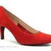 CATY KIVALA Gapa 60 - Velours Rouge - Escarpin Talon Haut