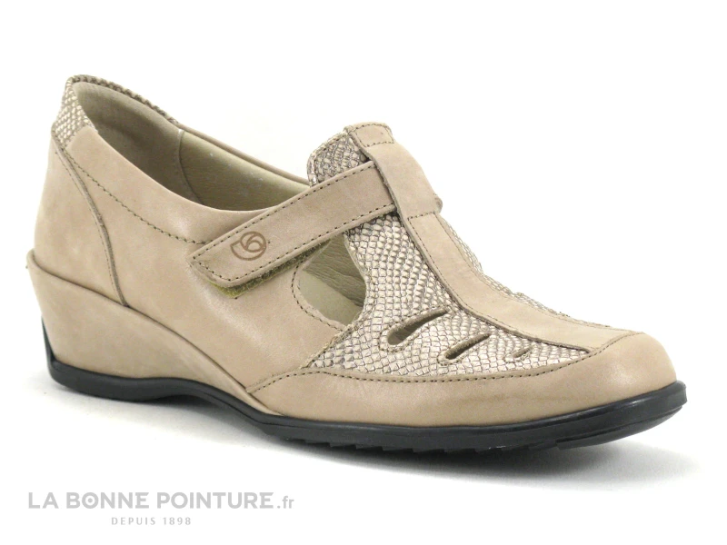 Suaves ALPES 5042APT Sandy - Chaussure Aeree Beige - Talon Compense 1 Suaves ALPES 5042APT Sandy - Chaussure Aeree Beige - Talon Compense