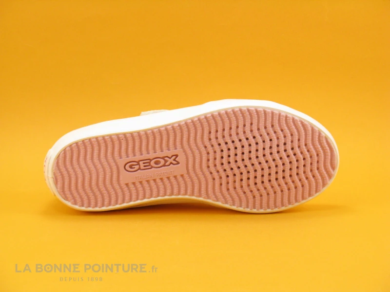 Geox GISLI J024NB White Pink - Basket Fille Blanche Et Rose 7 Geox GISLI J024NB White Pink - Basket Fille Blanche Et Rose – Image 7