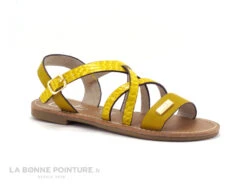 LPB BIANKA - Jaune Croco - Sandale Fille