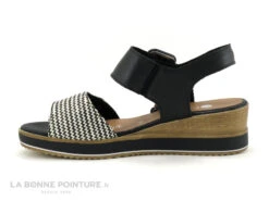 Remonte R6453-01 - Noir - Creme - Sandale Talon Compense -France Chaussure Soldes 2024 cd24607c73b9e66c561f35ea11d5d5ef img 8216.jpg 181670