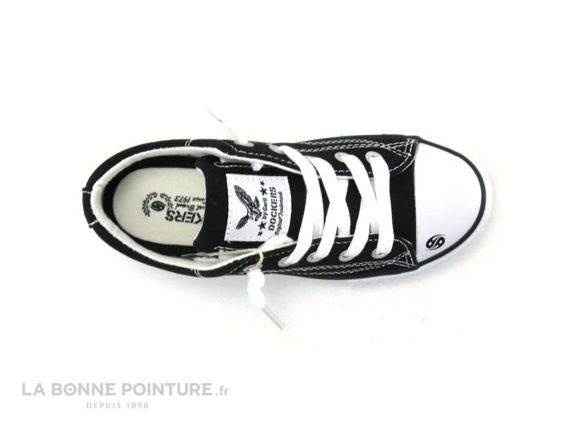 Dockers 48TE608 710 - Basket Enfant Toile Noire 6 Dockers 48TE608 710 - Basket Enfant Toile Noire – Image 6