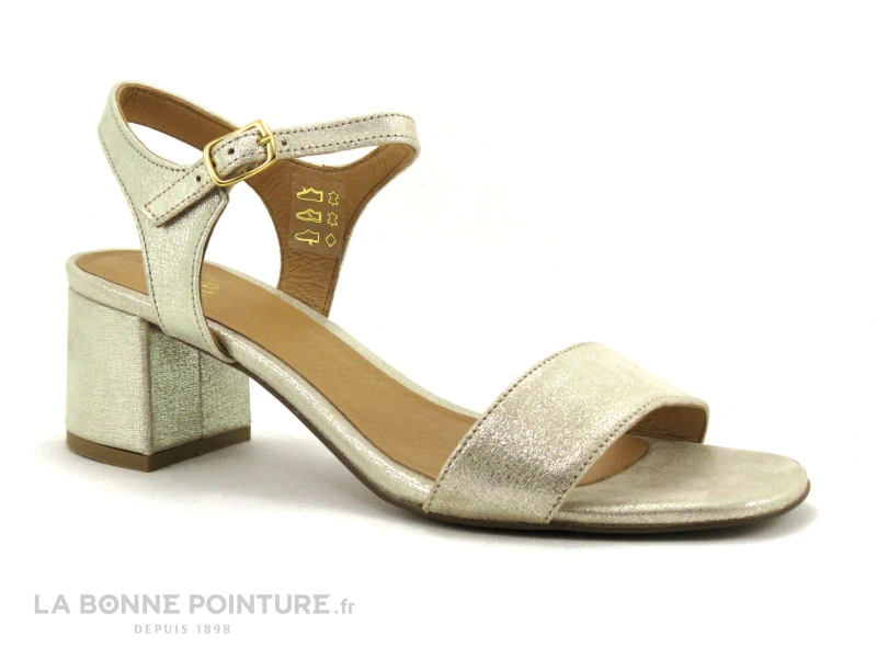 We Do 44021FB Platine - Sandale Femme Talon Carre 1 We Do 44021FB Platine - Sandale Femme Talon Carre