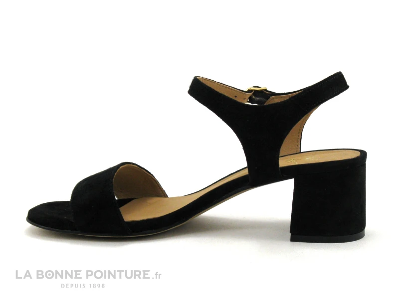 We Do 44021FB Noir - Chevre Velours - Nu-pieds Femme Talon Carre 3 We Do 44021FB Noir - Chevre Velours - Nu-pieds Femme Talon Carre – Image 3