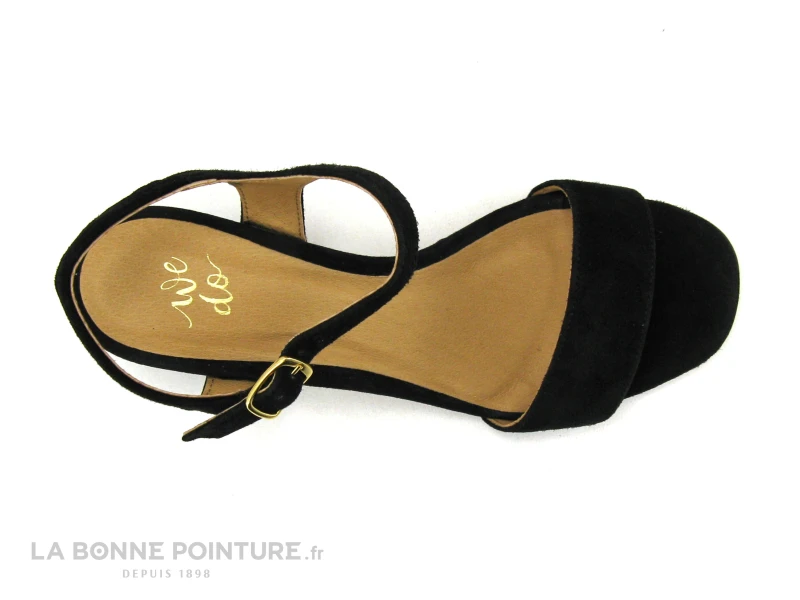 We Do 44021FB Noir - Chevre Velours - Nu-pieds Femme Talon Carre 6 We Do 44021FB Noir - Chevre Velours - Nu-pieds Femme Talon Carre – Image 6