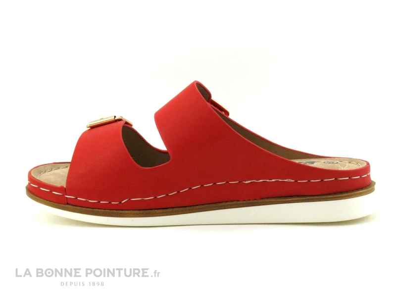 Morans ROLTING Rouge - Mule Femme Avec Brides A Scratch 2 Morans ROLTING Rouge - Mule Femme Avec Brides A Scratch – Image 2