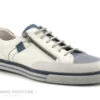 Fluchos Quebec 9376 SURF HIELO - Basket Homme Cuir Blanc Bleu