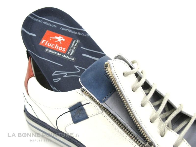 Fluchos Quebec 9376 SURF HIELO - Basket Homme Cuir Blanc Bleu 5 Fluchos Quebec 9376 SURF HIELO - Basket Homme Cuir Blanc Bleu – Image 5