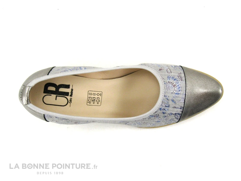 Geo Reino TURBAN Honda Gris - Escarpin Petit Talon 6 Geo Reino TURBAN Honda Gris - Escarpin Petit Talon – Image 6