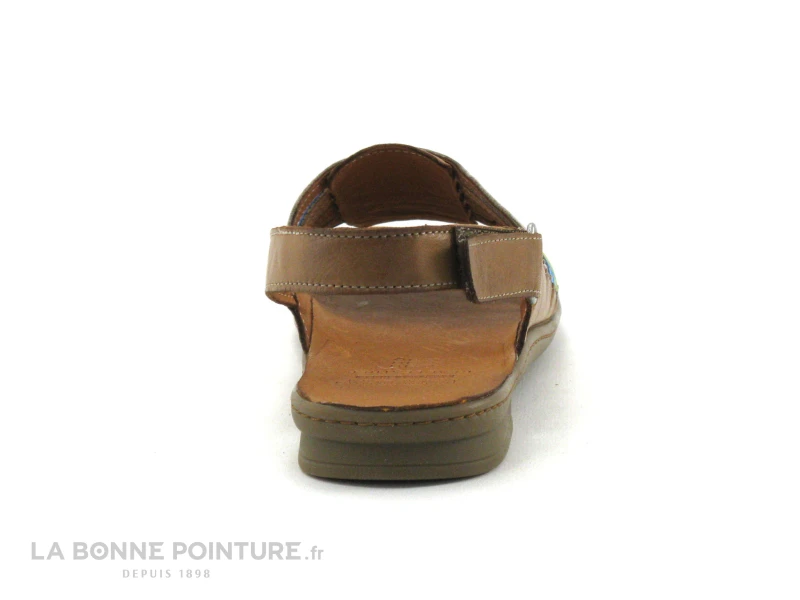 Karyoka ROSE - Cuir - Multicolore - Sandale Femme 4 Karyoka ROSE - Cuir - Multicolore - Sandale Femme – Image 4