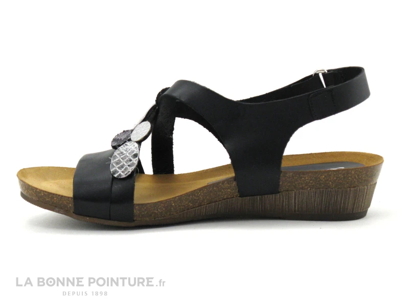 Xapatan 1062 Noir - Nu-pieds Femme - Talon Compense 2 Xapatan 1062 Noir - Nu-pieds Femme - Talon Compense – Image 2