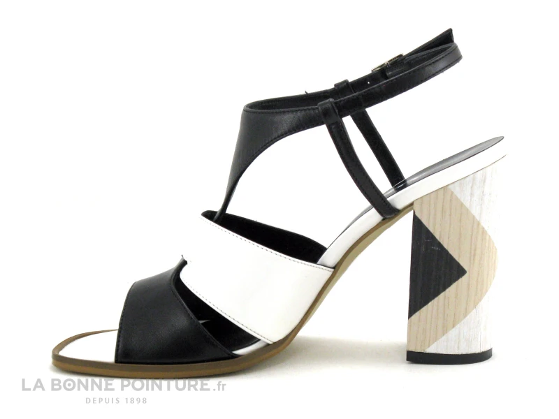 Adige ALSAF F100 Capri Nero Bianco - Sandale Talon 3 Adige ALSAF F100 Capri Nero Bianco - Sandale Talon – Image 3