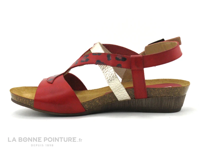 Xapatan 1528 Rojo - Sandale Femme Cuir Rouge 2 Xapatan 1528 Rojo - Sandale Femme Cuir Rouge – Image 2