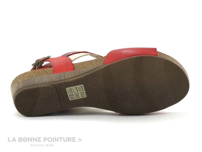 Xapatan 1528 Rojo - Sandale Femme Cuir Rouge 6 Xapatan 1528 Rojo - Sandale Femme Cuir Rouge – Image 6