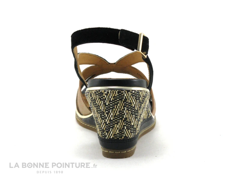 Fugitive IZOU LP5H70 Noir - Sandale Femme Talon Compense 4 Fugitive IZOU LP5H70 Noir - Sandale Femme Talon Compense – Image 4