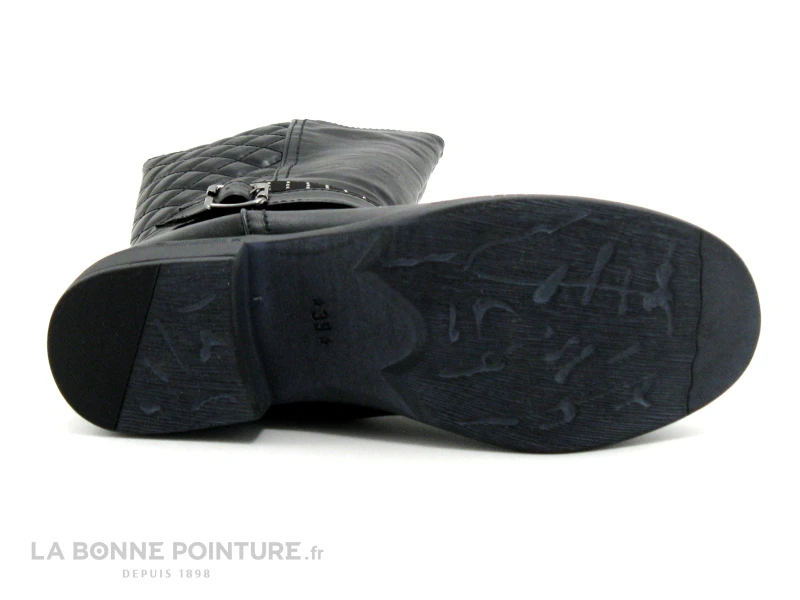 Wipop DELVIS Noir - Botte Fille - Arriere Matelasse 6 Wipop DELVIS Noir - Botte Fille - Arriere Matelasse – Image 6