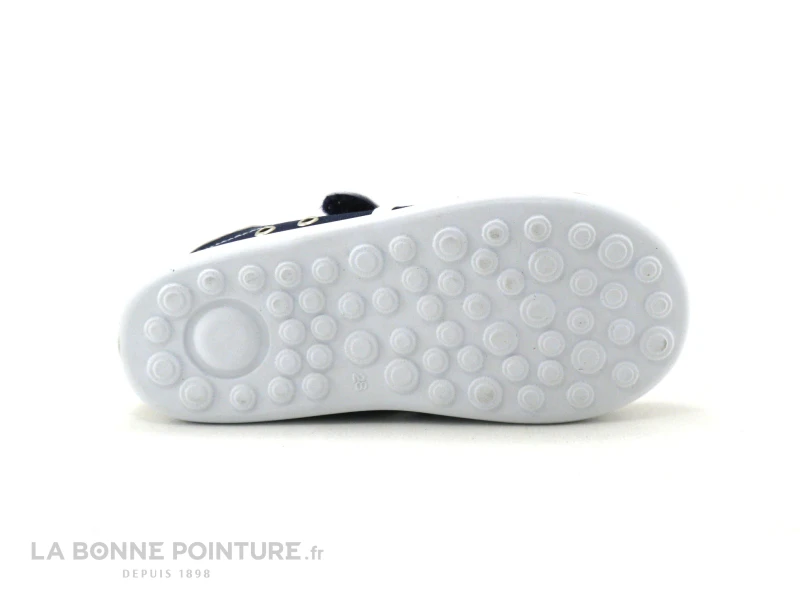 Batilas 394 001 - Basket GARCON Toile Bleu Marine Avec Scratch 5 Batilas 394 001 - Basket GARCON Toile Bleu Marine Avec Scratch – Image 5