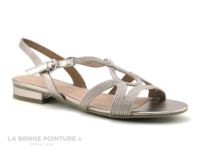 Marco Tozzi 2-28185-26 Rose Metallic - Sandale Rose Femme 1 Marco Tozzi 2-28185-26 Rose Metallic - Sandale Rose Femme