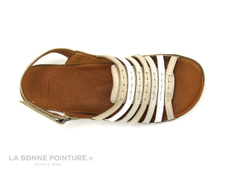 Karyoka ROSE Platine Multi - Sandale Femme Cuir Metal 6 Karyoka ROSE Platine Multi - Sandale Femme Cuir Metal – Image 6