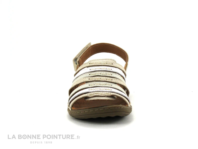 Karyoka ROSE Platine Multi - Sandale Femme Cuir Metal 2 Karyoka ROSE Platine Multi - Sandale Femme Cuir Metal – Image 2