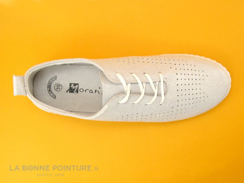 Morans WITOU Argent - Chaussure A Lacet Femme Perforee 5 Morans WITOU Argent - Chaussure A Lacet Femme Perforee – Image 5