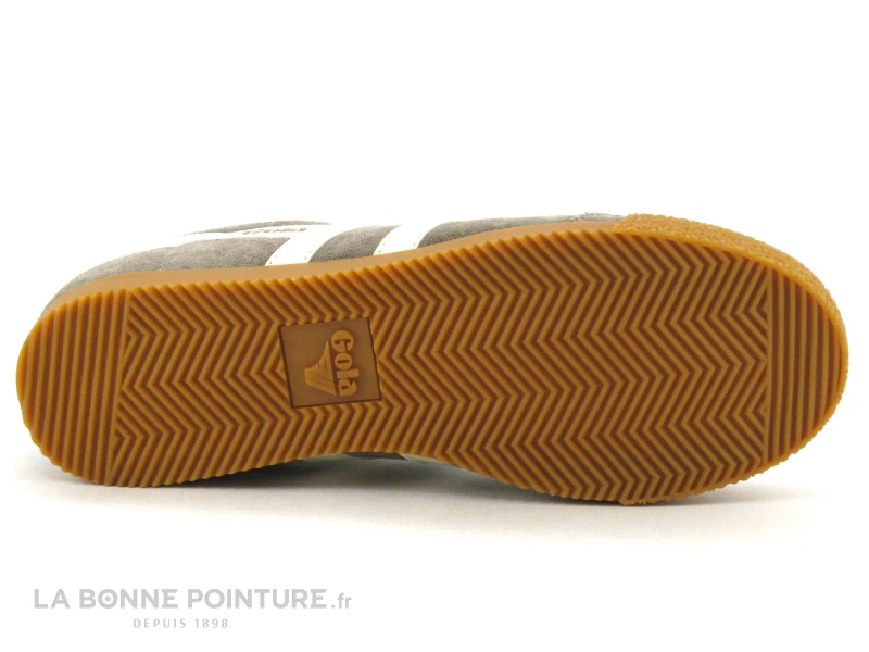 Gola HARRIER Suede Rhino - Off White - Navy - Basket Grise Homme 7 Gola HARRIER Suede Rhino - Off White - Navy - Basket Grise Homme – Image 7