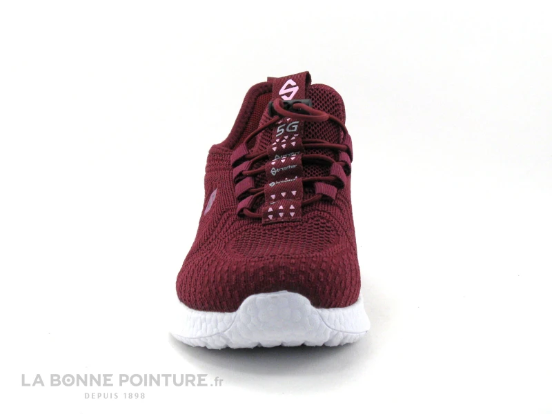Streeter BRAIL Bordeaux - Basket Maille Femme 2 Streeter BRAIL Bordeaux - Basket Maille Femme – Image 2