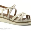 Tamaris 1-28207-28 Ivory - Brides Croisees - Sandale Femme