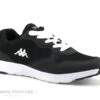 Kappa LOGO DELVIS Kid Black White - Chaussure Sport Jr