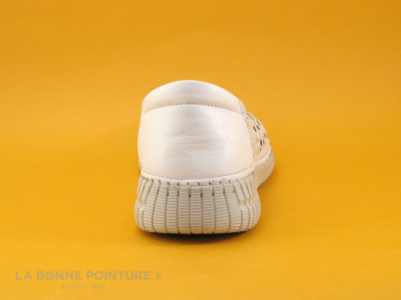 Karyoka RITA Blanc - Ballerine Aeree Cuir Blanc 4 Karyoka RITA Blanc - Ballerine Aeree Cuir Blanc – Image 4