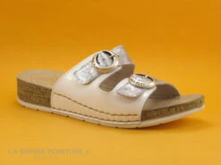 Fly Flot FLETY Blanc - Gris Metal - 2 Brides Reglables - Mule -France Chaussure Soldes 2024 cd24607c73b9e66c561f35ea11d5d5ef img 9248.jpg 116460