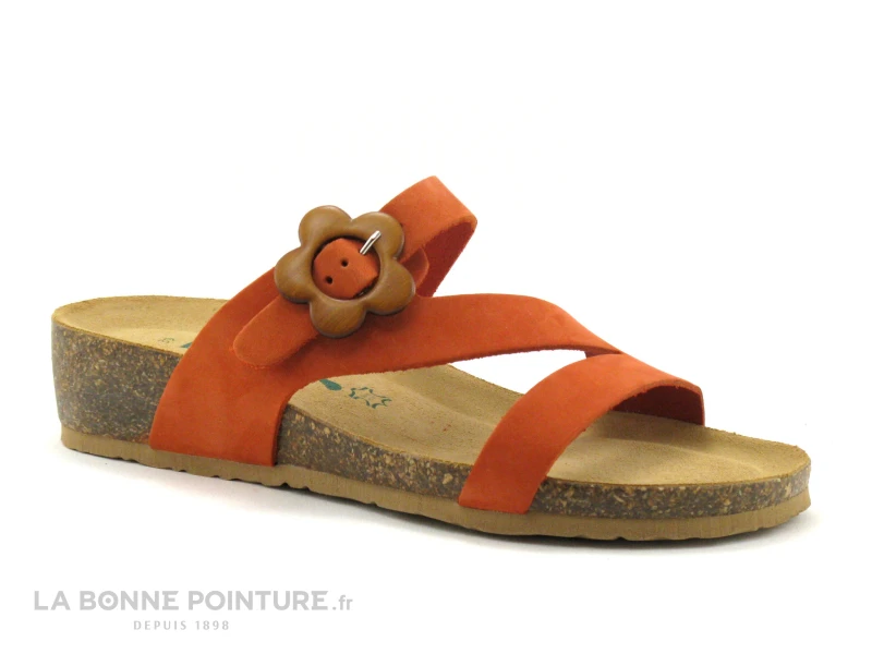 Bionatura 12A2038 Mandarine - Mule Femme 1 Bionatura 12A2038 Mandarine - Mule Femme
