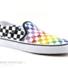 Vans ASHER Rainbow Check - Basket Damier Noir Multi