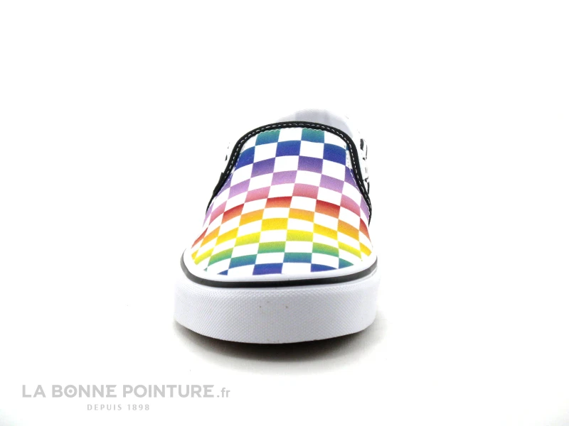 Vans ASHER Rainbow Check - Basket Damier Noir Multi 2 Vans ASHER Rainbow Check - Basket Damier Noir Multi – Image 2