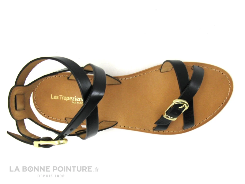 Tropeziennes HEPANA Noir - Nu-pieds Noir Avec Bride Cheville 6 Tropeziennes HEPANA Noir - Nu-pieds Noir Avec Bride Cheville – Image 6