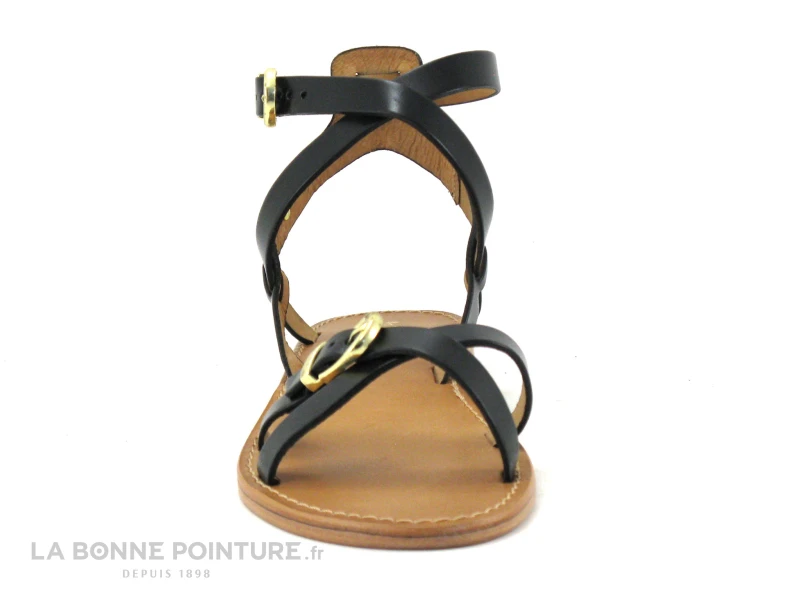 Tropeziennes HEPANA Noir - Nu-pieds Noir Avec Bride Cheville 2 Tropeziennes HEPANA Noir - Nu-pieds Noir Avec Bride Cheville – Image 2