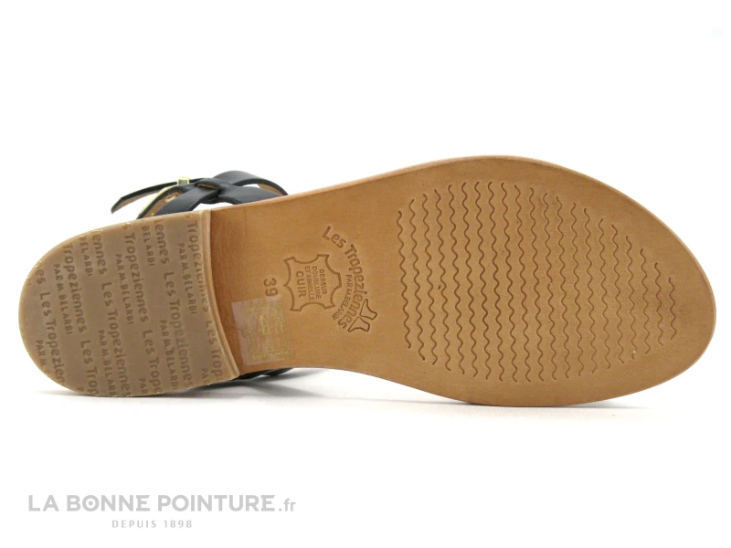 Tropeziennes HEPANA Noir - Nu-pieds Noir Avec Bride Cheville 7 Tropeziennes HEPANA Noir - Nu-pieds Noir Avec Bride Cheville – Image 7