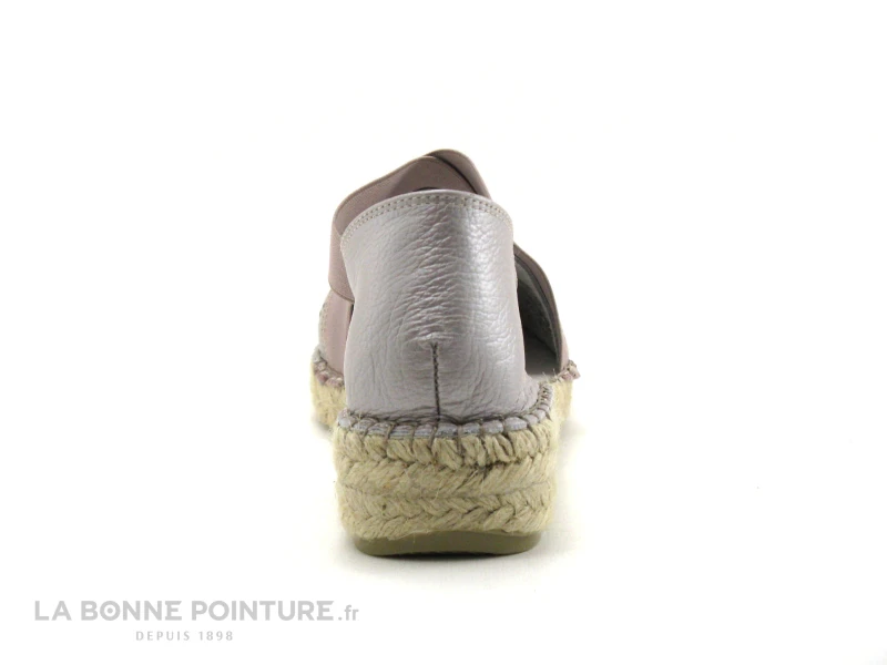 Fabiolas M105704 Rose Metallise - Espadrille Cuir Rose 4 Fabiolas M105704 Rose Metallise - Espadrille Cuir Rose – Image 4