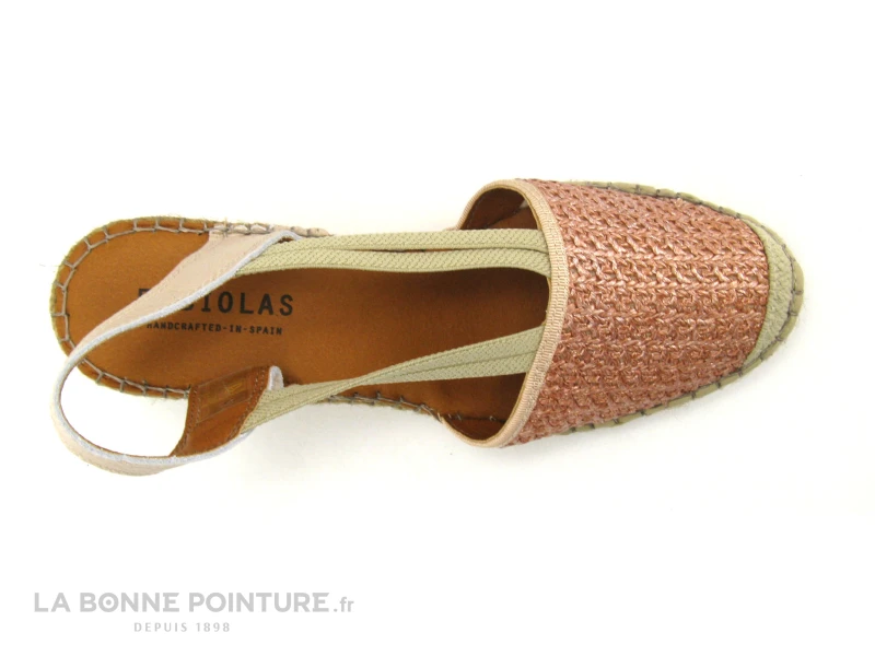 Fabiolas 307260 Nude - Espadrille Rose Talon Compense 6 Fabiolas 307260 Nude - Espadrille Rose Talon Compense – Image 6