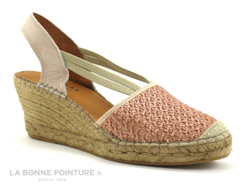 Fabiolas 307260 Nude - Espadrille Rose Talon Compense 5 Fabiolas 307260 Nude - Espadrille Rose Talon Compense – Image 5