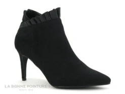 The Divine Factory QL3812 Noir - Fronces - Bottine Talon Aiguille