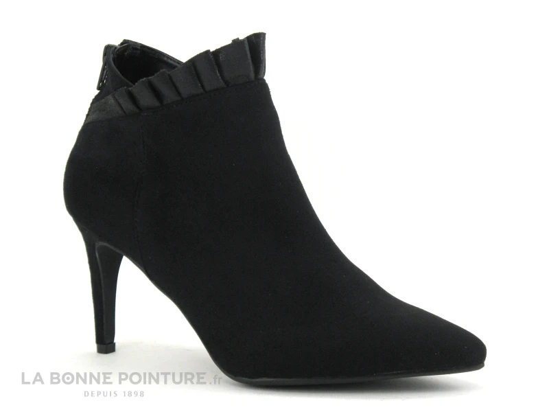 The Divine Factory QL3812 Noir - Fronces - Bottine Talon Aiguille 5 The Divine Factory QL3812 Noir - Fronces - Bottine Talon Aiguille – Image 5