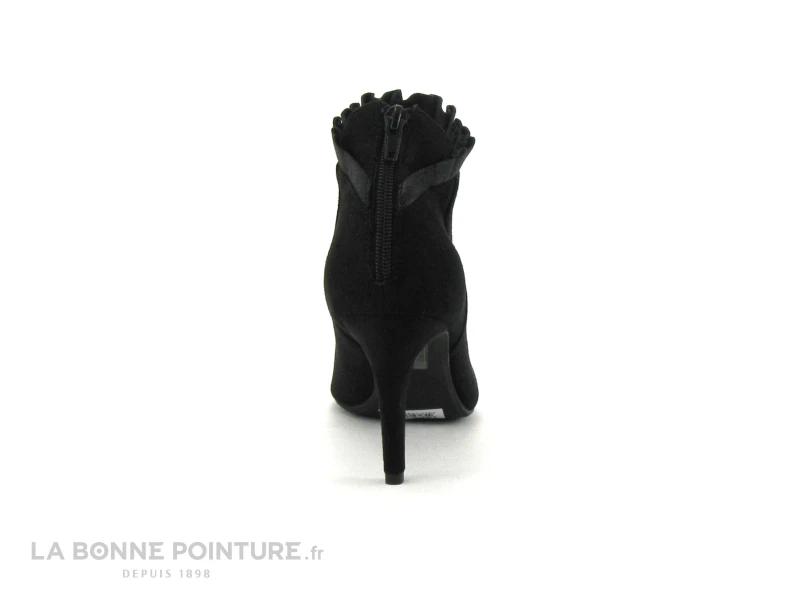 The Divine Factory QL3812 Noir - Fronces - Bottine Talon Aiguille 4 The Divine Factory QL3812 Noir - Fronces - Bottine Talon Aiguille – Image 4