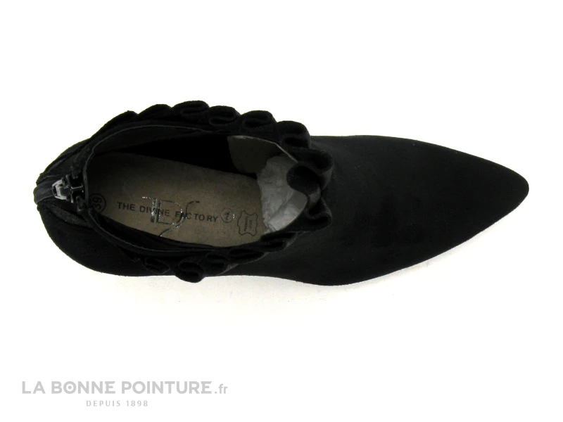 The Divine Factory QL3812 Noir - Fronces - Bottine Talon Aiguille 6 The Divine Factory QL3812 Noir - Fronces - Bottine Talon Aiguille – Image 6